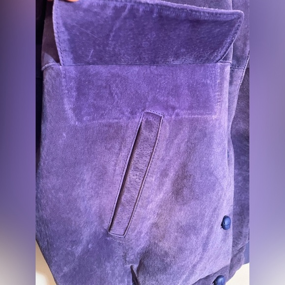 Vintage Learsi Genuine Purple Leather Jacket 80’s-90’s, Size Medium Unisex - Picture 5 of 11